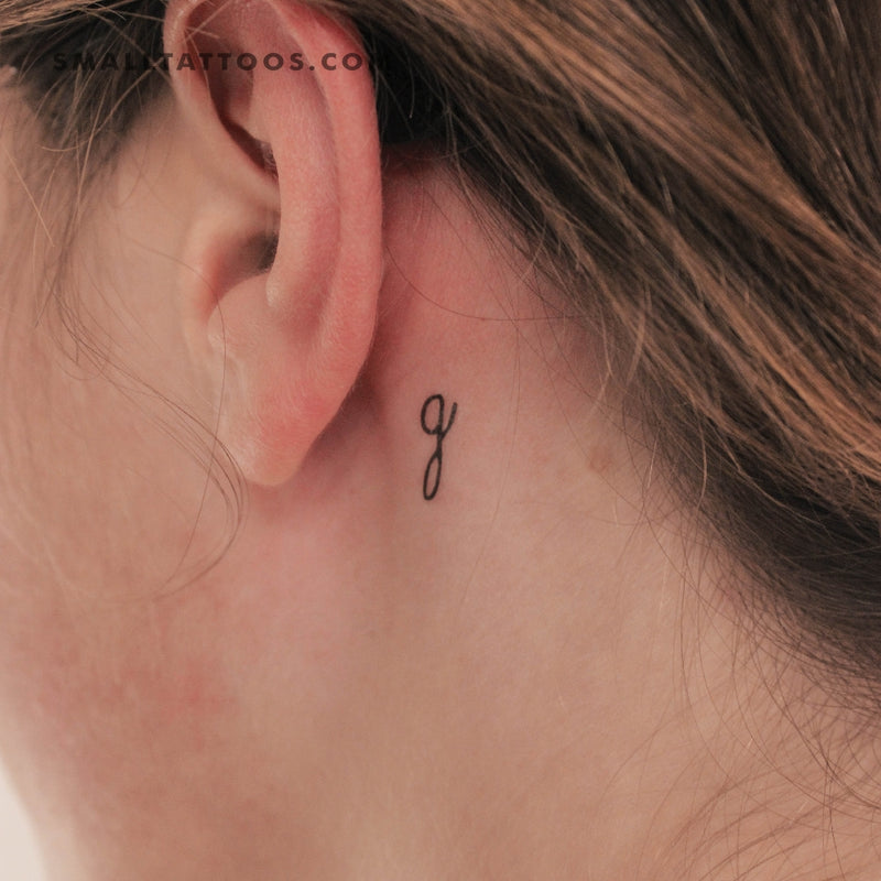 Hailey G Letter Temporary Tattoo (Set of 3)