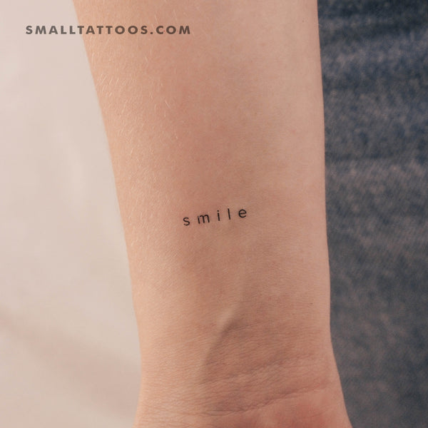 Little 'Smile' Temporary Tattoo (Set of 3)