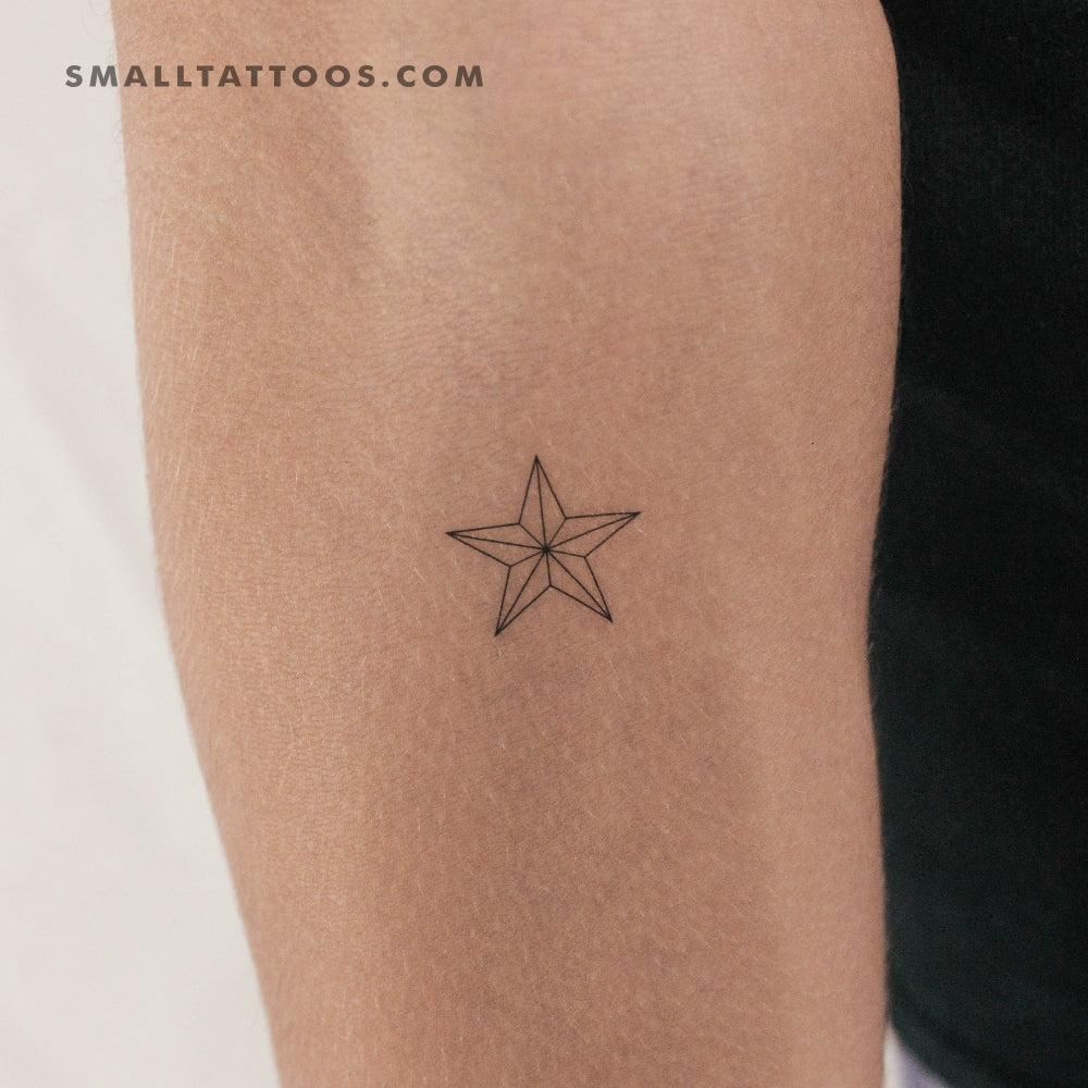 Tatuaje temporal de la estrella del estado de Texas (juego de 3)