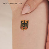 Germany Coat Of Arms Temporary Tattoo (Set of 3)