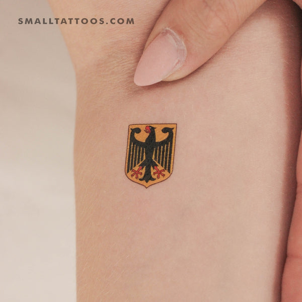 Germany Coat Of Arms Temporary Tattoo (Set of 3)