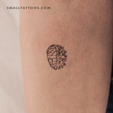 Flower Brain Temporary Tattoo (Set of 3)