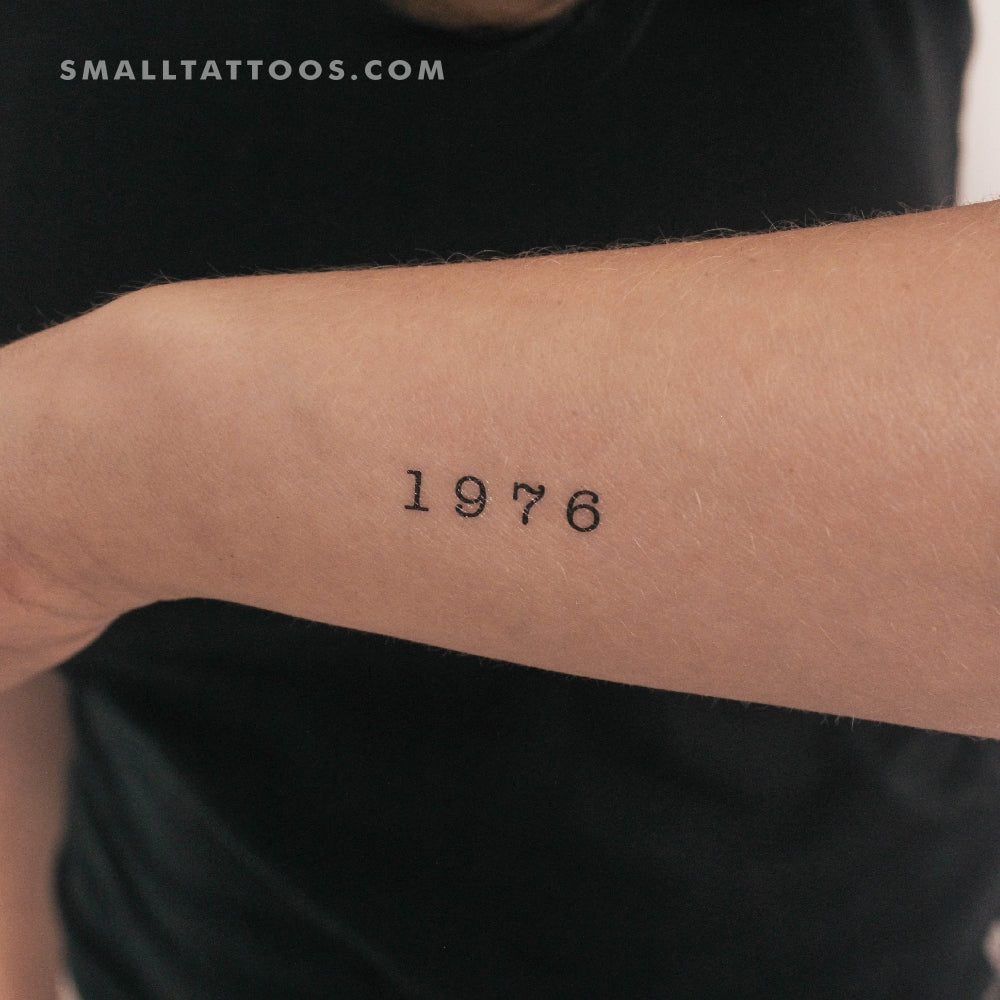 Tatuaje temporal del año de nacimiento 1976 (juego de 3)