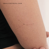 Minimalist Cancer Constellation Temporary Tattoo by Puntuak (Set of 3)