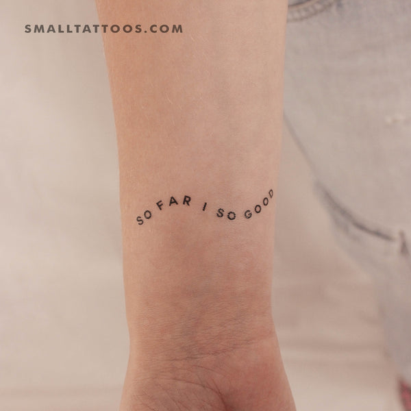 So Far So Good Temporary Tattoo (Set of 3)