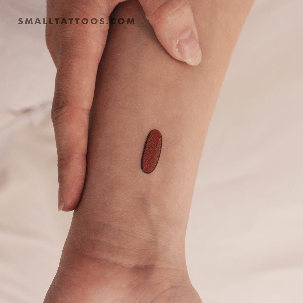 Tatuaje temporal de pastilla roja - Juego de 3