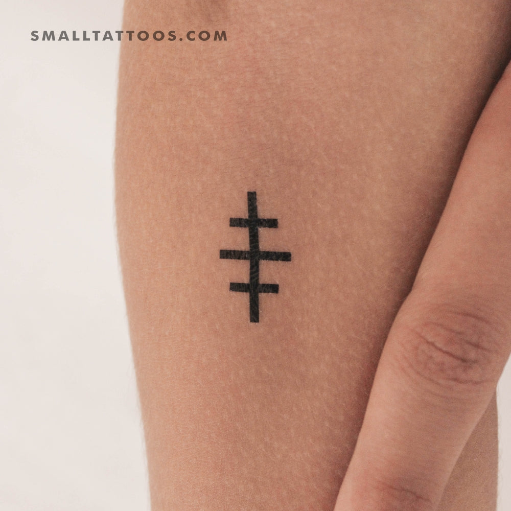 Tatuaje temporal de la cruz de Salem (juego de 3)