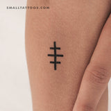 Salem Cross Temporary Tattoo (Set of 3)