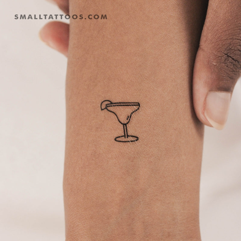 Margarita Cocktail Temporary Tattoo (Set of 3)