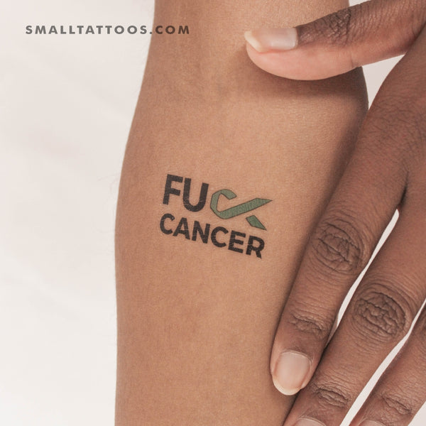 Fuck Ovarian Cancer Temporary Tattoo (Set of 3)