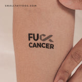 Fuck Brain Cancer Temporary Tattoo (Set of 3)