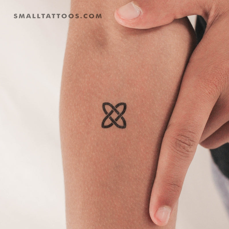 Small Solomon's Knot Temporary Tattoo Set of 3 Small Tattoos