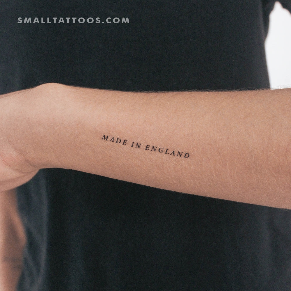 Tatuaje temporal "Hecho en Inglaterra" - Juego de 3