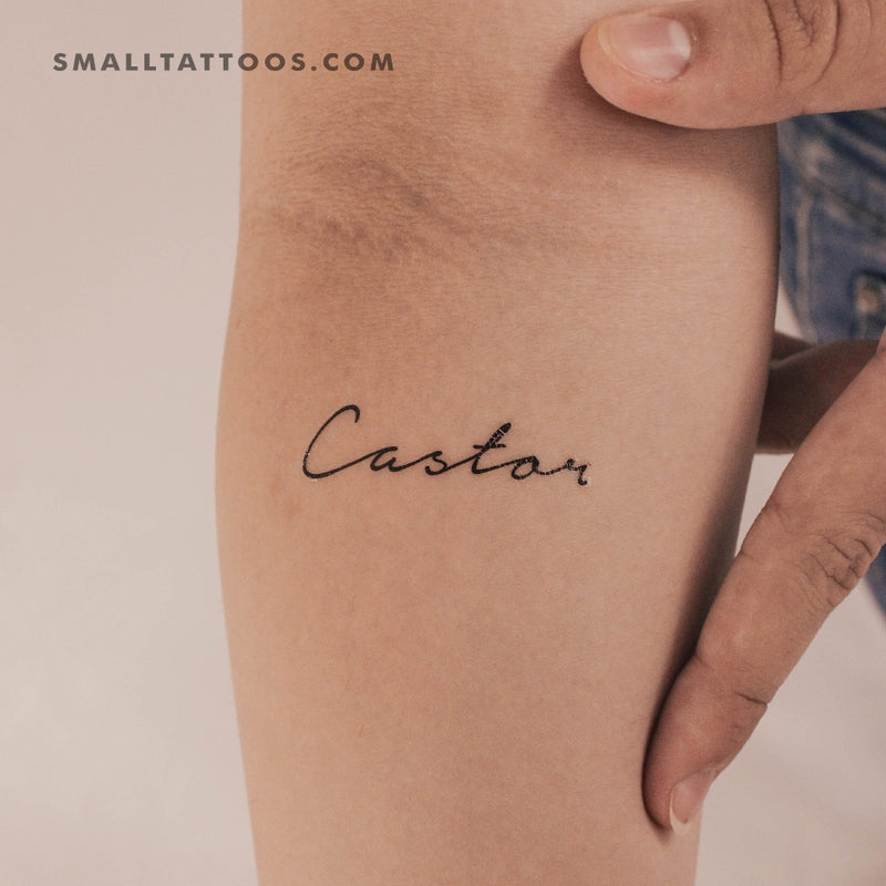 Castor Temporary Tattoo (Set of 3)