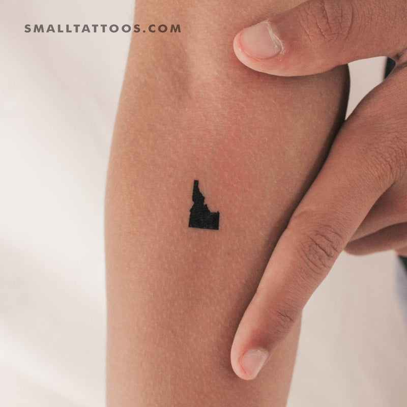 Idaho Map Temporary Tattoo (Set of 3)