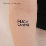 Fuck Childhood Cancer Temporary Tattoo (Set of 3)