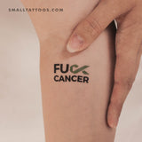 Fuck Liver Cancer Temporary Tattoo (Set of 3)