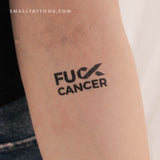 Fuck Colon Cancer Temporary Tattoo (Set of 3)