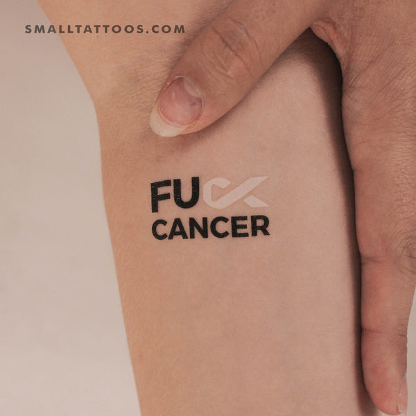 Fuck Bone Cancer Temporary Tattoo (Set of 3)