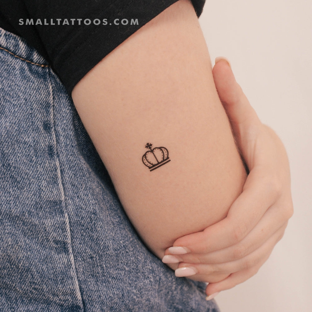 Tatuaje temporal de corona de rey (juego de 3)