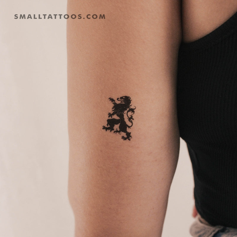 Ornamental Lion Temporary Tattoo - Set of 3