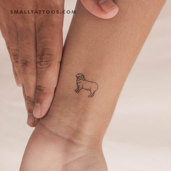 Ram Temporary Tattoo - Set of 3