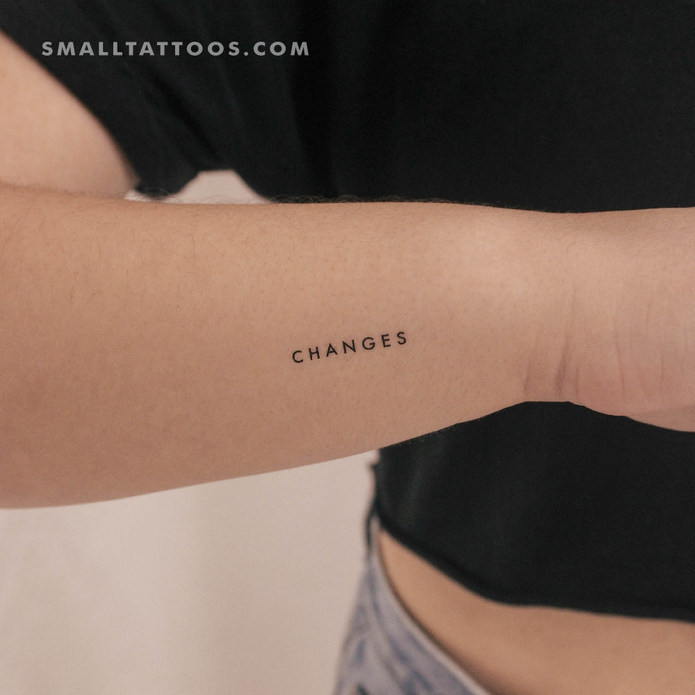 Tatuaje temporal de cambios - Juego de 3