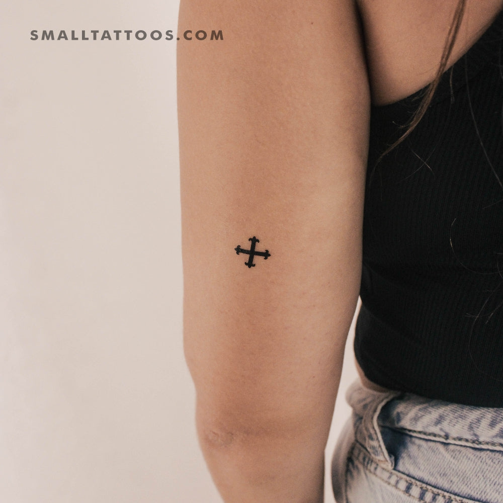 Tatuaje temporal de Cross Fleury - Juego de 3