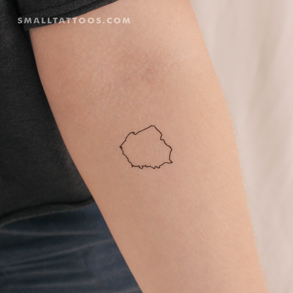 Tatuaje temporal del mapa de Polonia (juego de 3)