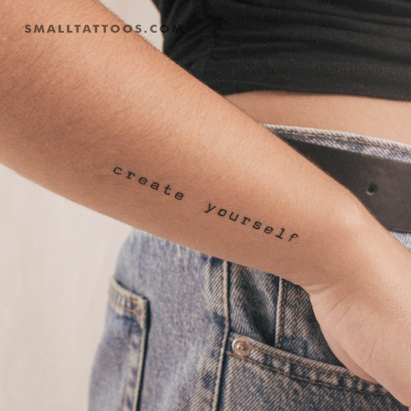 Create Yourself Temporary Tattoo (Set of 3)