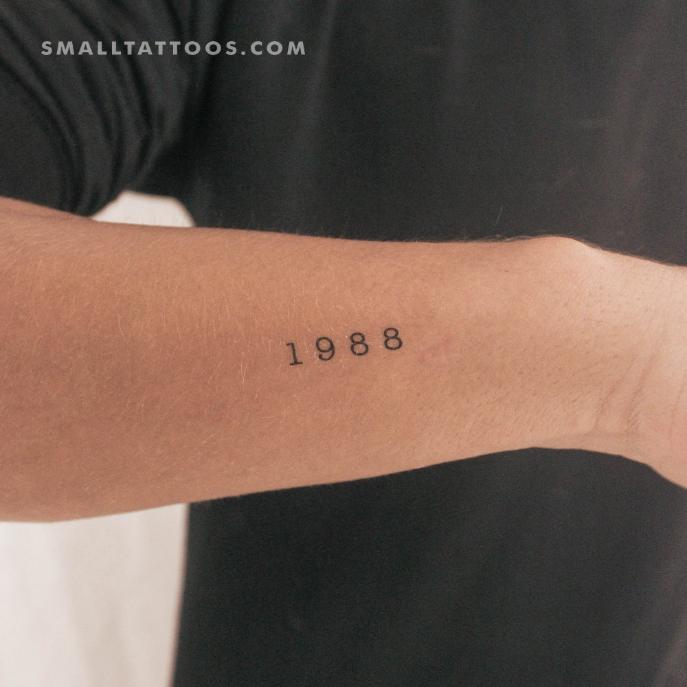 Tatuaje temporal del año de nacimiento 1988 (juego de 3)