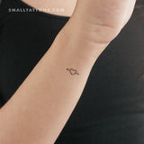 Little Heart And Arrow Temporary Tattoo (Set of 3)