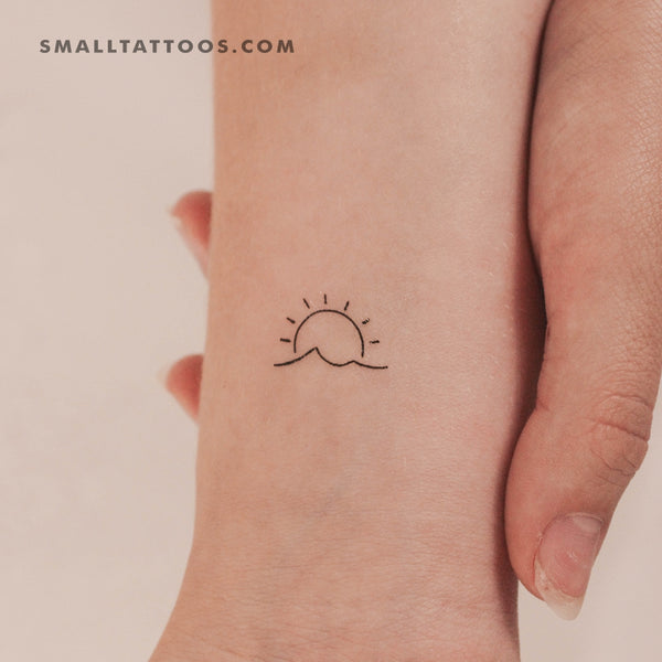 Sun And Sea Temporary Tattoo (Set of 3)