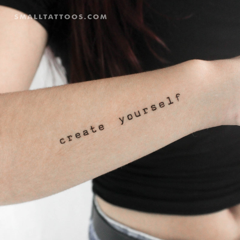 Create Yourself Temporary Tattoo (Set of 3)