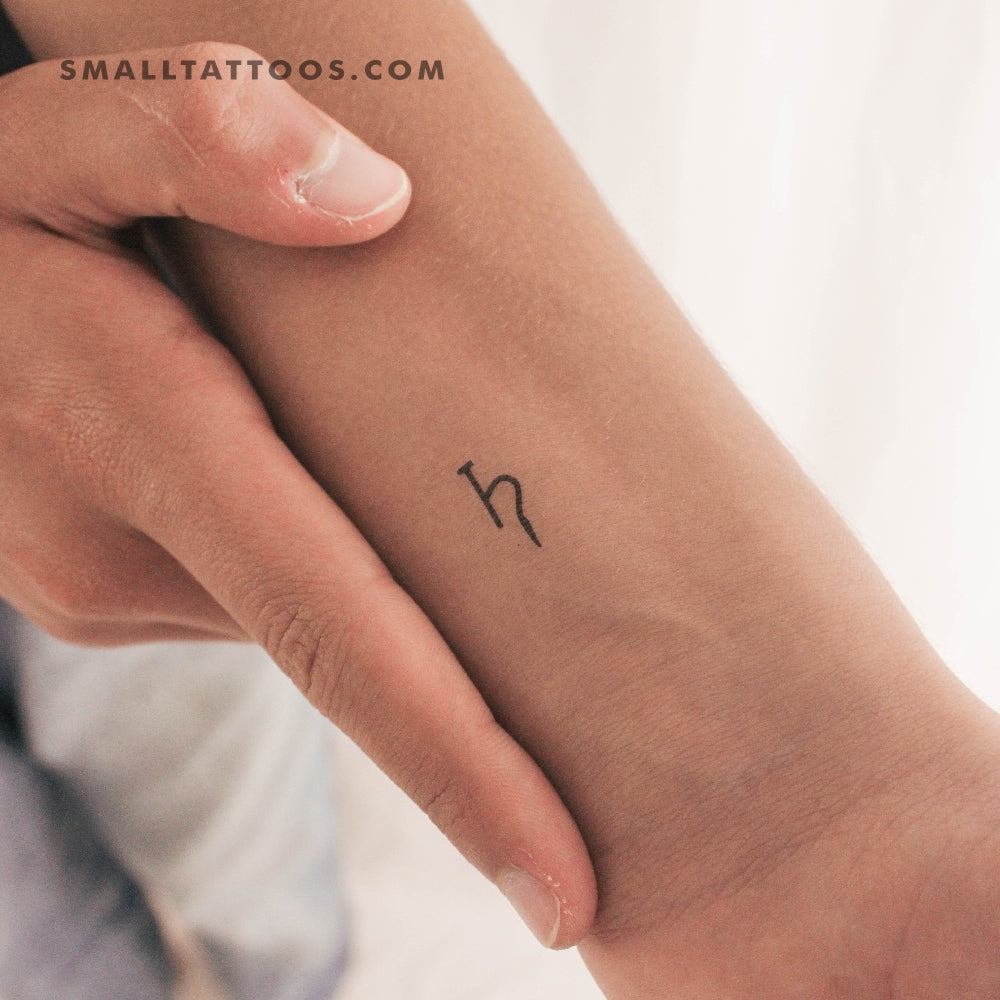 Tatuaje temporal del símbolo planetario de Saturno (juego de 3)