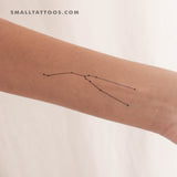 Taurus Constellation Temporary Tattoo (Set of 3)