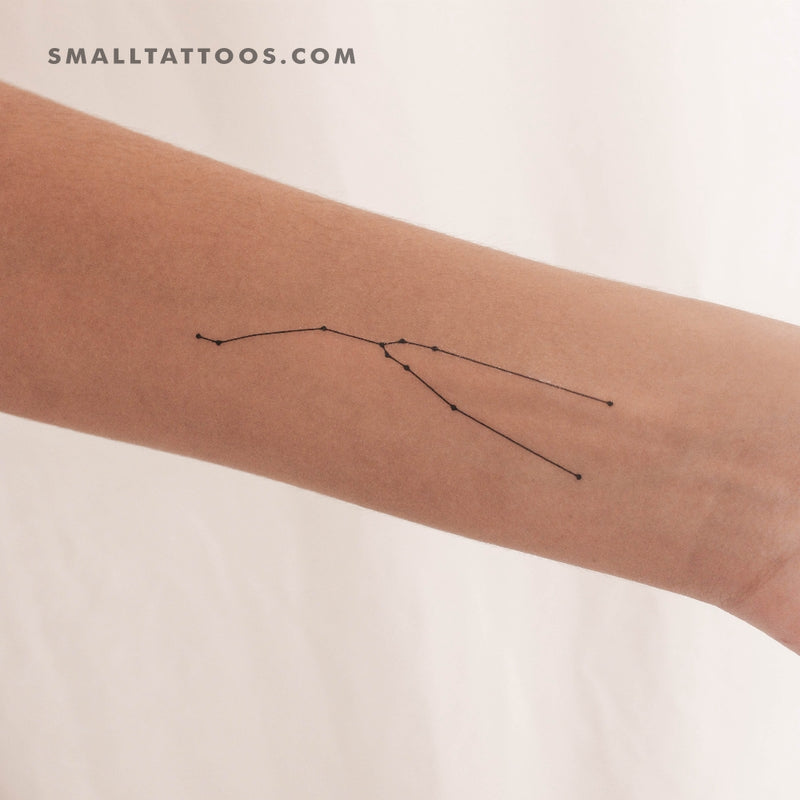 Taurus Constellation Temporary Tattoo (Set of 3)