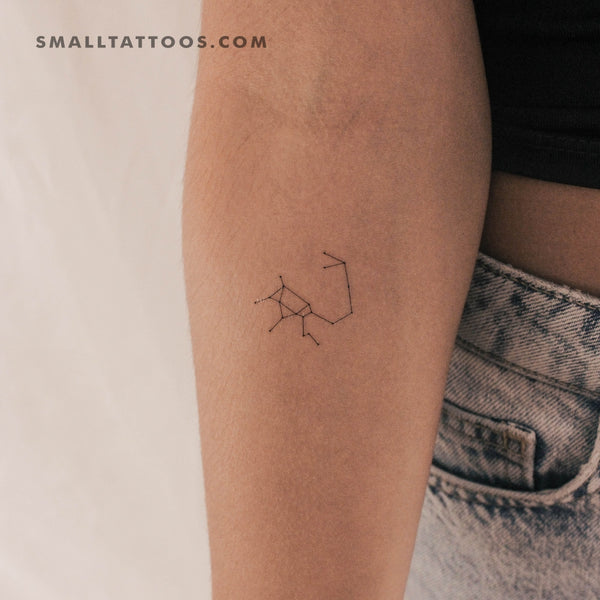 Small Sagittarius Constellation Temporary Tattoo (Set of 3)