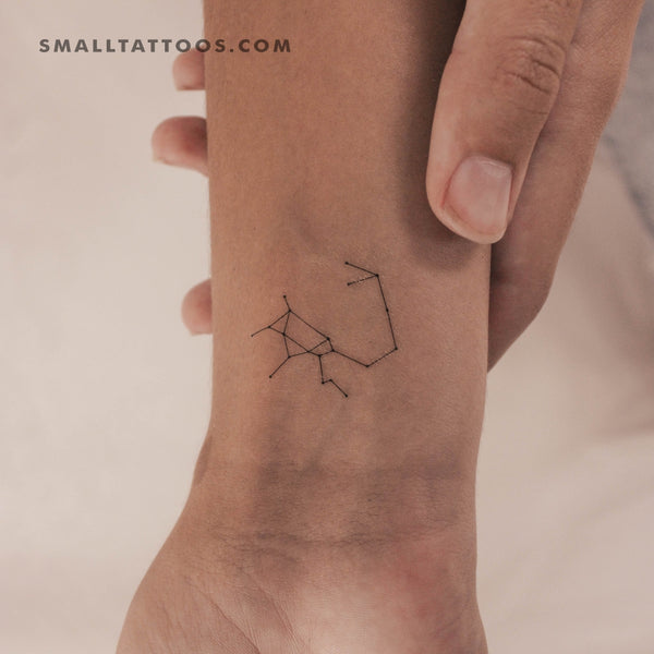 Small Sagittarius Constellation Temporary Tattoo (Set of 3)