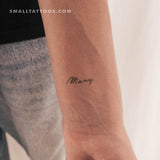 Mary Temporary Tattoo (Set of 3)