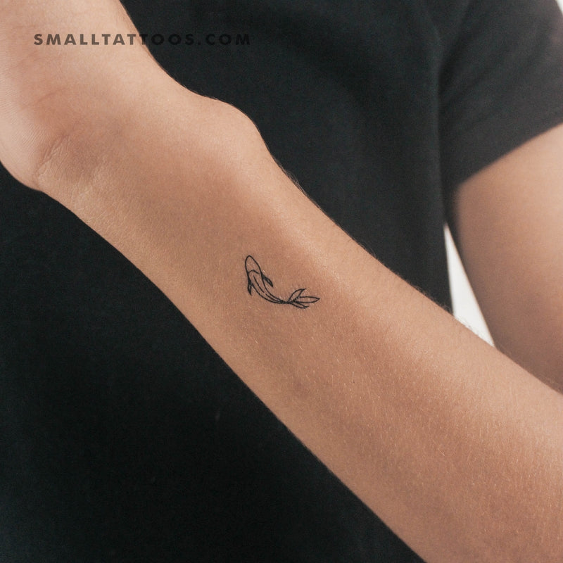 Minimalist Koi Fish Temporary Tattoo (Set of 3)