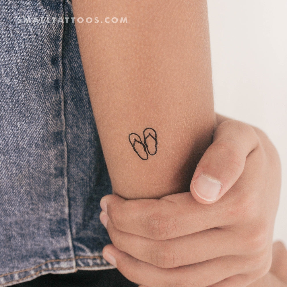 Tatuaje temporal de chanclas (juego de 3)