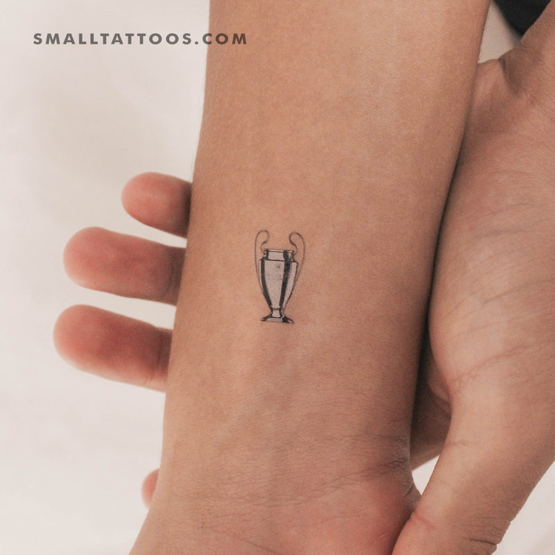 Champions League Trophy Temporary Tattoo (Set of 3)