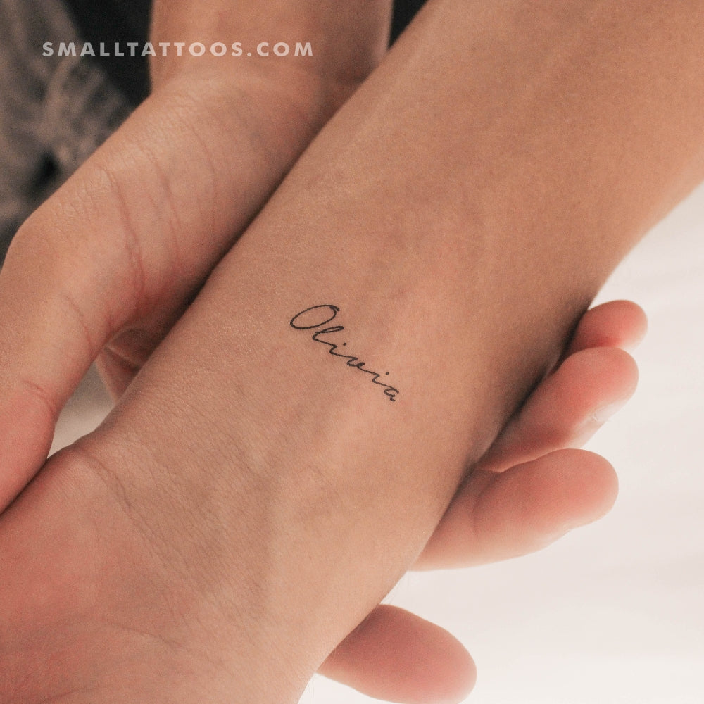Tatuaje temporal pequeño de Olivia (juego de 3)