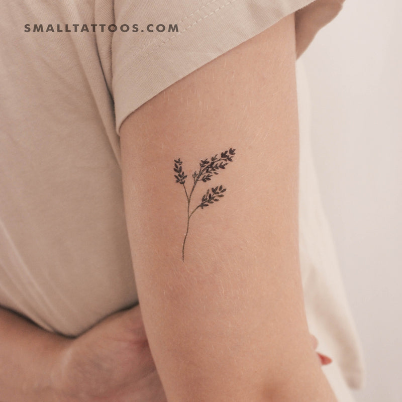 Green Branch Temporary Tattoo by Zihee (Set of 3)