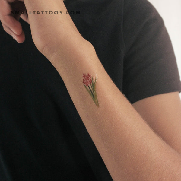 Orange Flower Temporary Tattoo by Zihee (Set of 3)