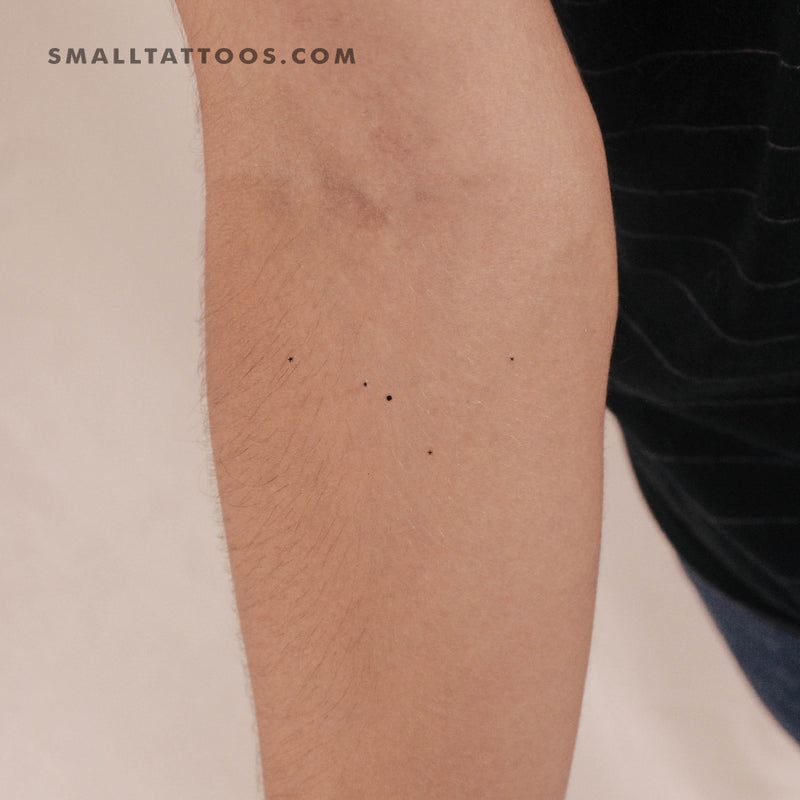 Minimalist Cancer Constellation Temporary Tattoo (Set of 3)