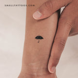 Small Umbrella Temporary Tattoo (Set of 3)