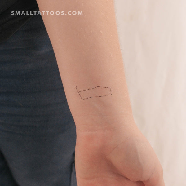 Small Gemini Constellation Temporary Tattoo (Set of 3)