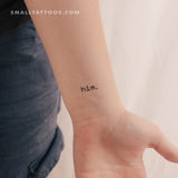 'him.' Temporary Tattoo (Set of 3)